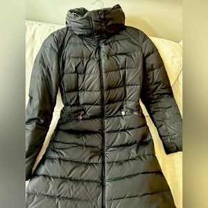 Moncler black puffer coat